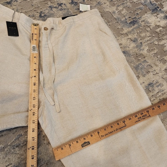 NWT Axis Linen Beige Linen Drawstring Trousers Men's size XXL - Picture 10 of 14